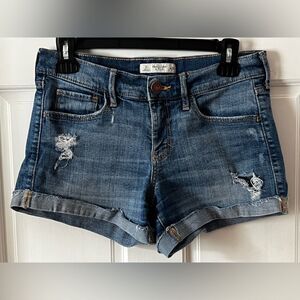 Abercrombie & Fitch denim shorts y2k low rise Size 2 W26